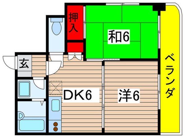 パ－クサイド三好の物件間取画像